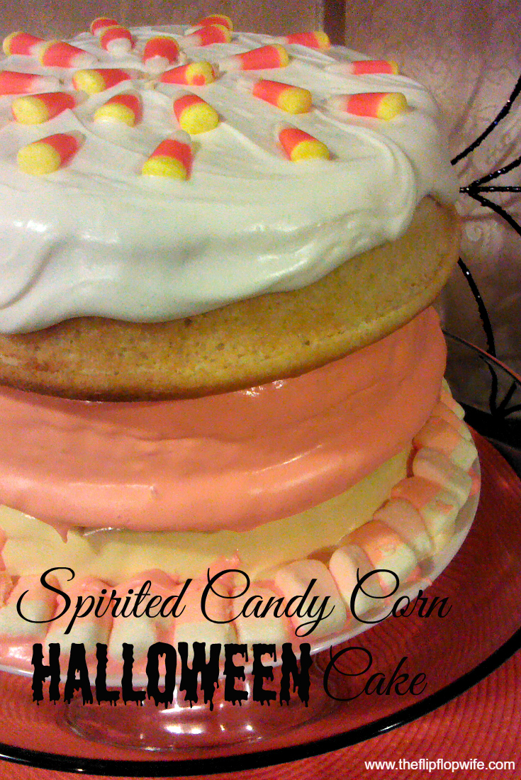 Spirited Candy Corn Cake
