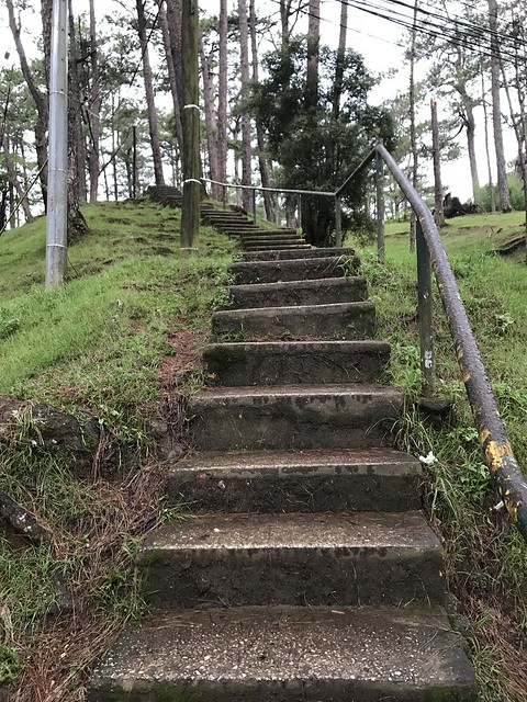 steep stairs, Camp John Hay