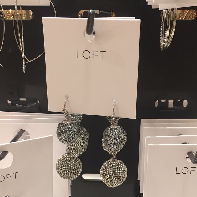 LOFT Metallic Wrapped Ball Drop Earrings