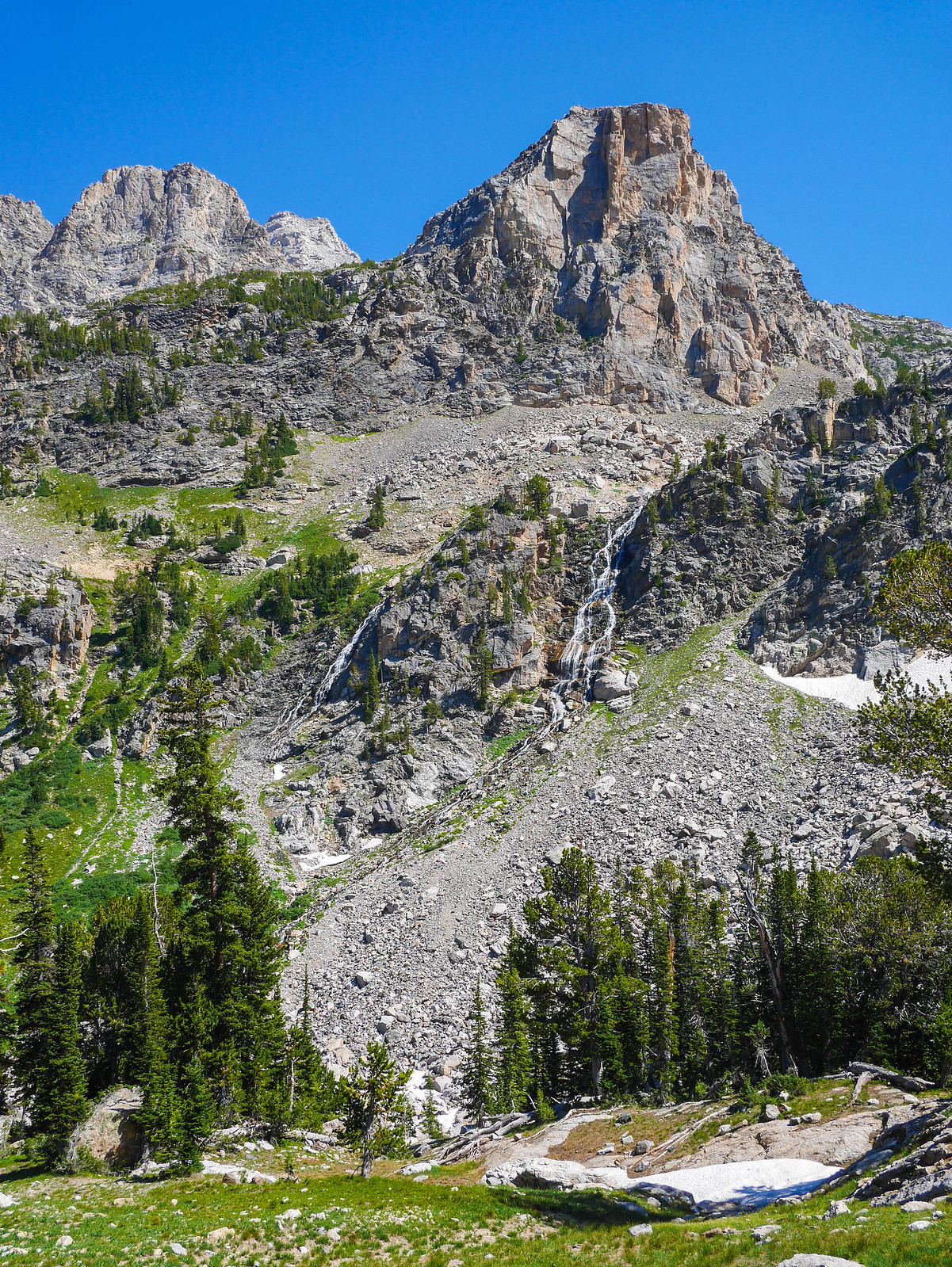 Waterfalls in South Fork of Cascade Canyon