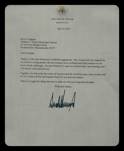Letter from President (close)