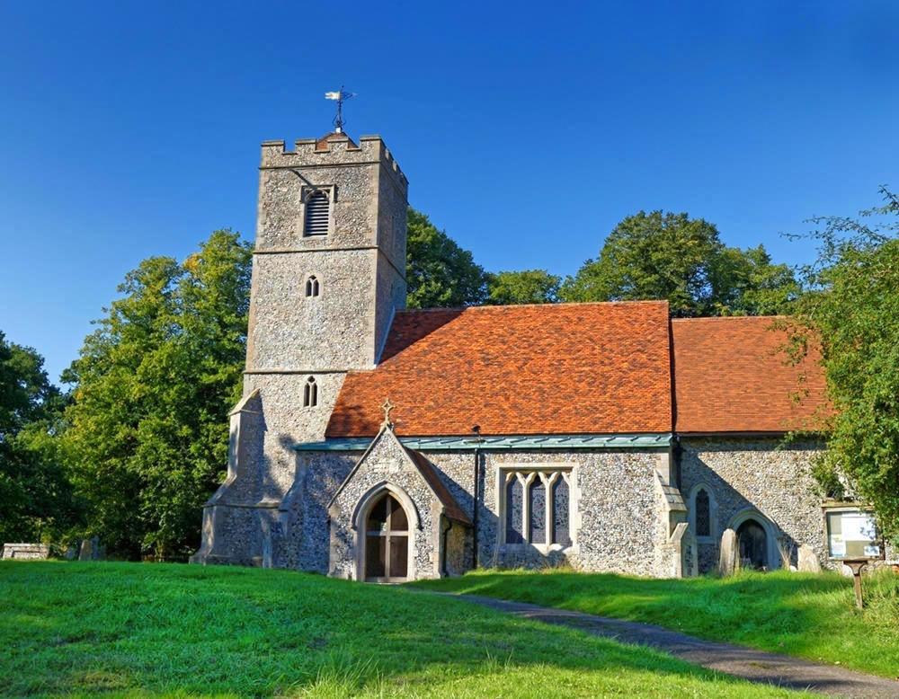 All Saints' parish church, Rickling, Essex. Credit Acabashi