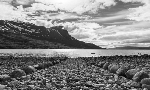 meri kesä landscape norja travel bw scandinavia hdr vuono fjord narvik ranta beach blackandwhite monochrome norge norway sea shore nordland no