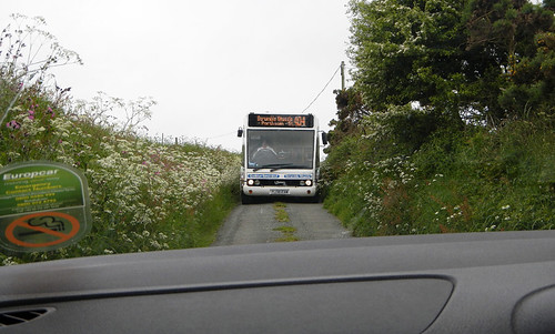 Stand off with a bus on the narrow roads of Wales