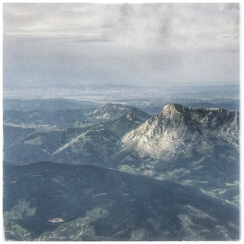 bilbao flight aerial view