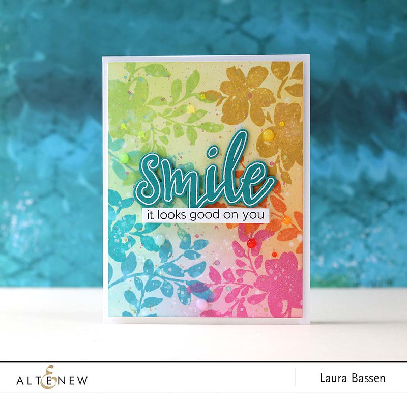 Altenew-Floral Shadow & Halftone Smile