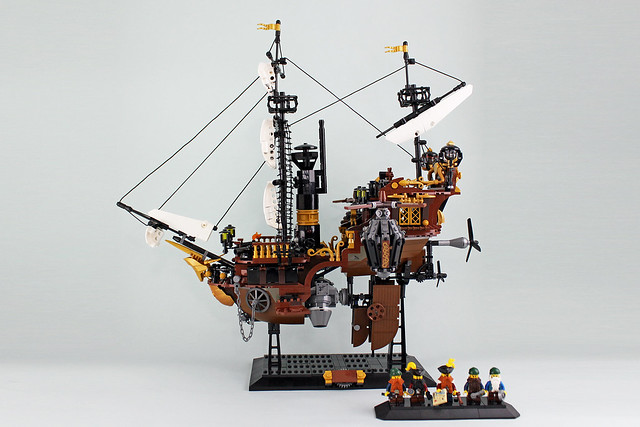 Dwarves' Airship bateau steampunk