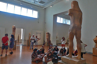 Athens - National Archeological Museum Archaic Kouros back