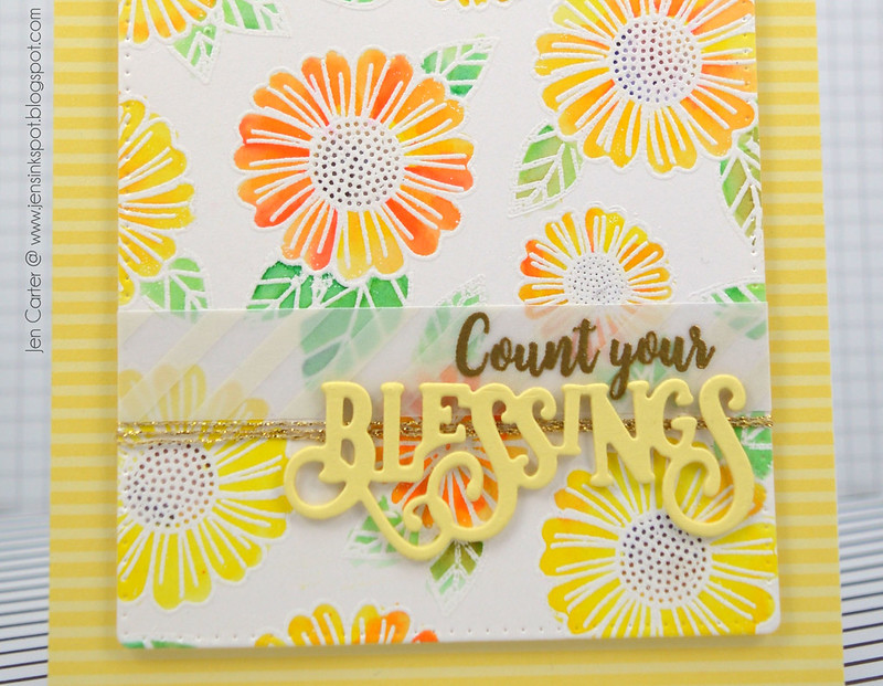 Jen Carter Watercolor Fabulous Florals Blessings Closeup
