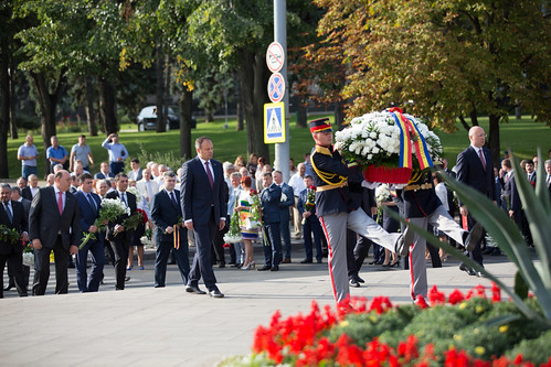 27.08.2017 Depuneri de flori cu ocazia Zilei Independenței Republicii Moldova 