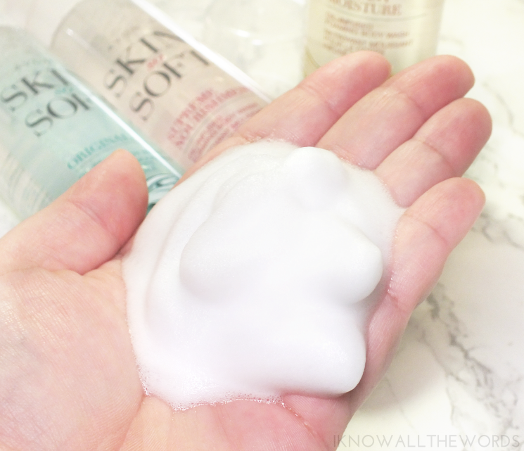 avon skin so soft oil-infused shower foam