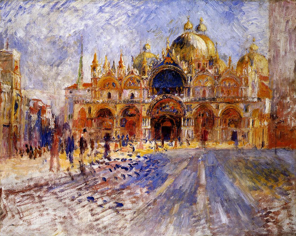 The Piazza San Marco, Venice by Pierre Auguste Renoir, 1881