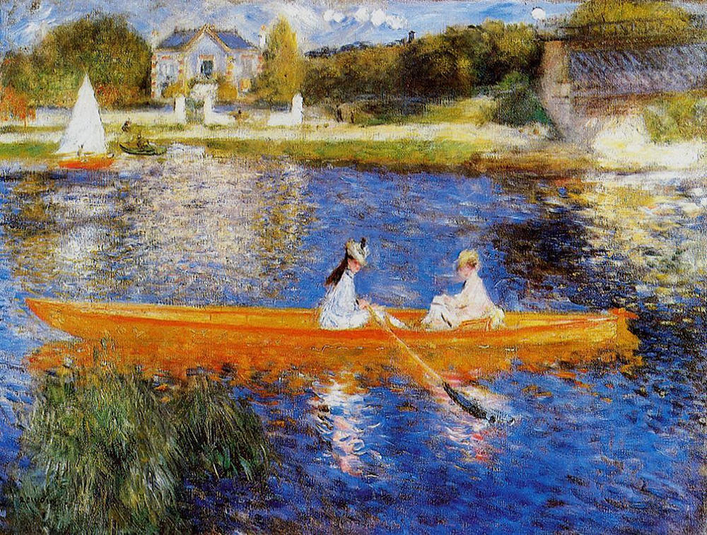 The Seine at Asnieres by Pierre Auguste Renoir, 1879