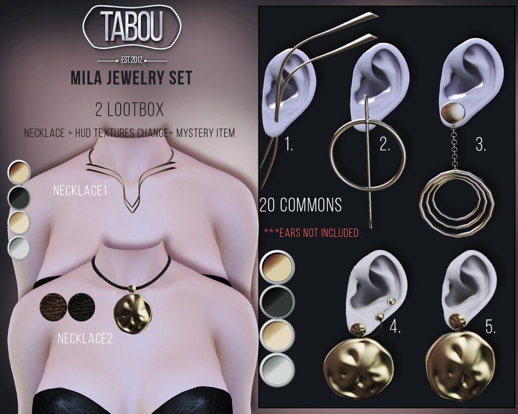 TABOU- Mila Jewelry Set - TeleportHub.com Live!
