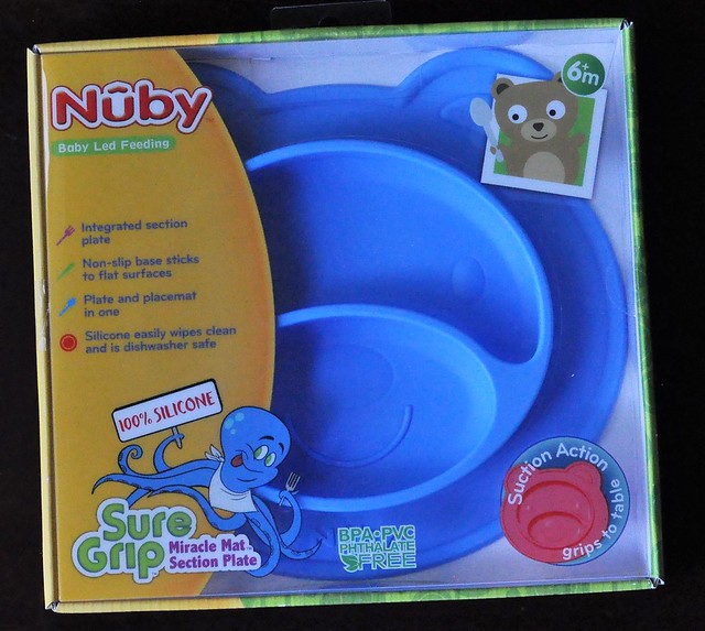 Nuby Sure Grip Miracle Mat Section Plate Bear