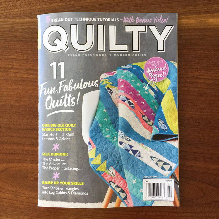 Empire Place quilt feature in Quilty Magazine