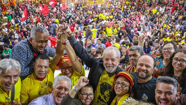 Ex-presidente participou nesta quinta-feira (3) do 14º encontro da União Nacional por Moradia Popular, em São Paulo - Créditos: Ricardo Stuckert