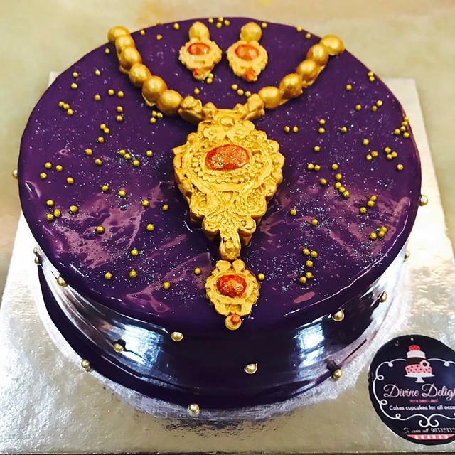 Indian Jewelry Cake by Namrata Jadhav of Divine Delights Home Bakes