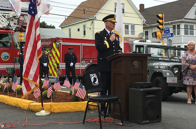34th Inf. Div. Commander Re-Dedicates Intersection to Fallen Massachusetts WWII Red Bull 