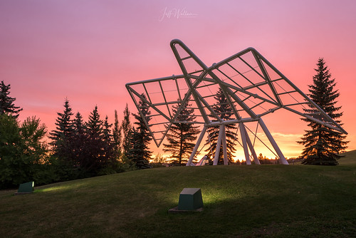 alberta doveofpeace edmonton gallagherpark landmark sculpture canada ca sunrise