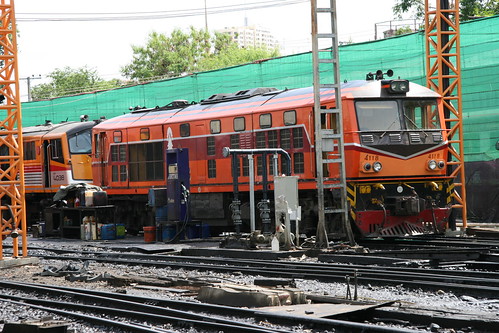 Thai State Railway AD24C(ALS) in Hua Lamphong.Sta, Bangkok, Thailand /Aug 13, 2017