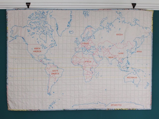 World Map quilt