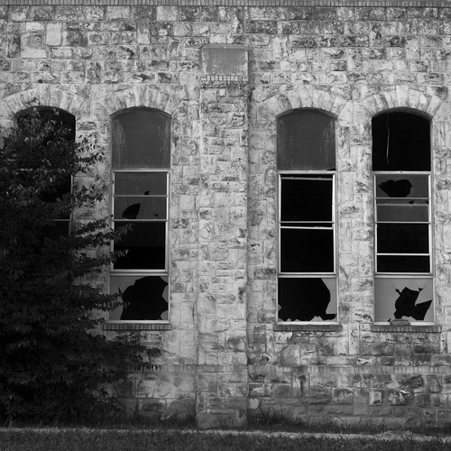 wann oklahoma windows broken abandoned empty derelict school highschool