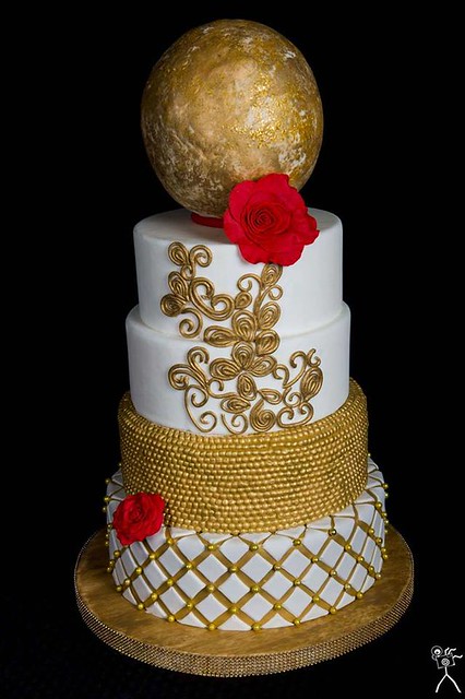 Golden Royal Cake by Shauna Elder of Caking Around Bake Shop