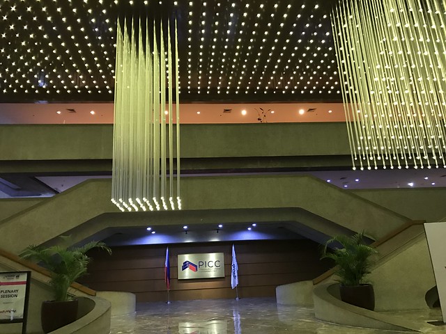 PICC lobby chandelier