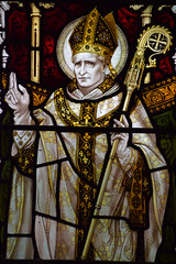 Bishop Edward King as St Felix of East Anglia (Powell & Sons, 1895)