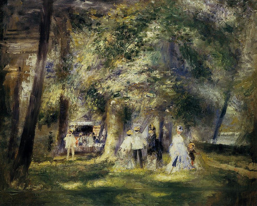 In St Cloud Park by Pierre Auguste Renoir, 1866