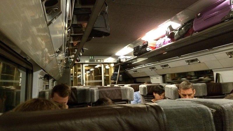 Old Eurostar carriage interior