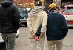 lesbian couple holding hands