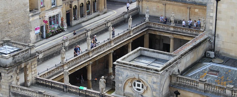 Roman Baths, Bath (showing viewing deck added in Victorian times)