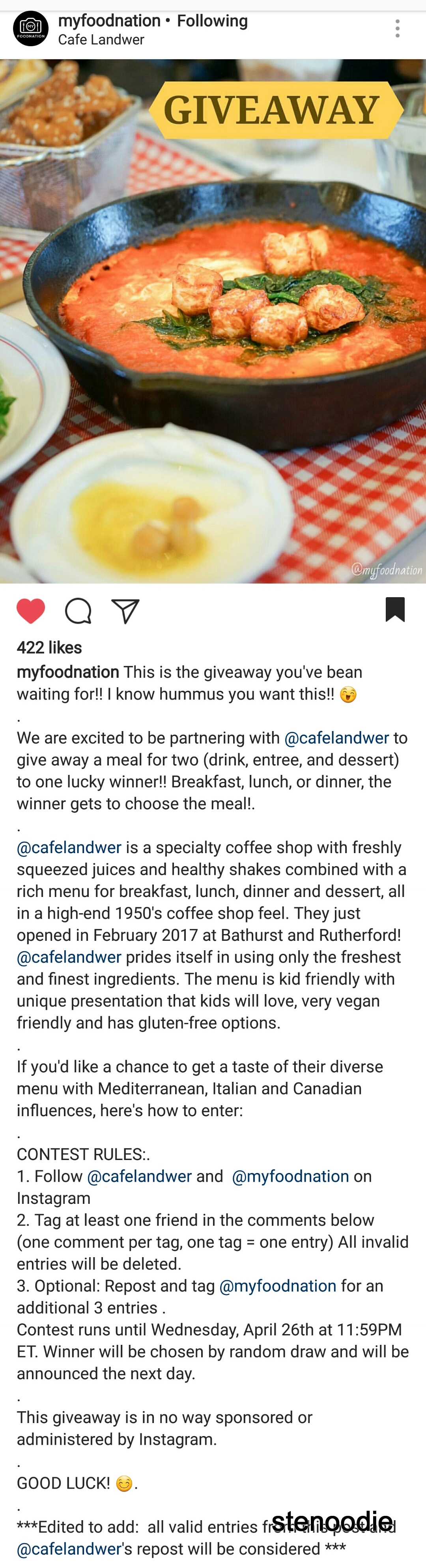  instagram contest post