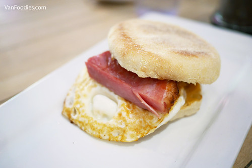 No 4. Ham and egg English muffin