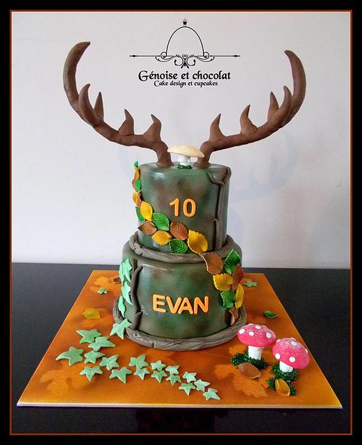Hunting Cake by Delphine Charles-Bernaud of Génoise et chocolat