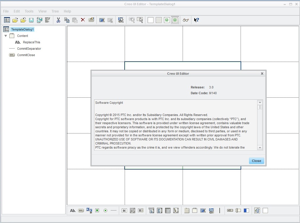 Working with PTC Creo UI Editor 3.0 M140 full license