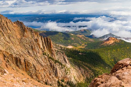 beautiful amazing weekend ef24105mm canon7dmarkii cliff rocky blue clouds forest green scenic view co colorado pikespeak sanden