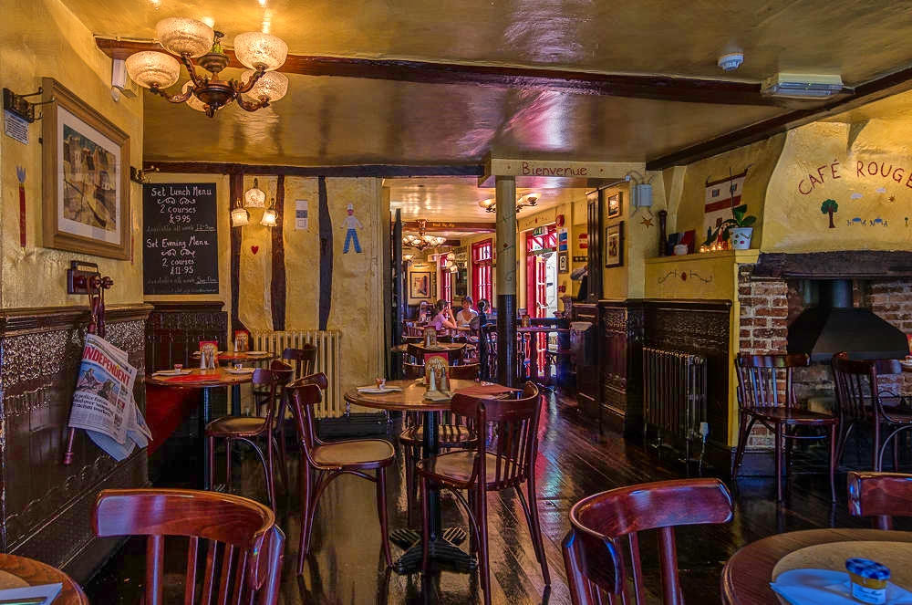 Café Rouge - Cambridge. Credit Bob Radlinski, flickr