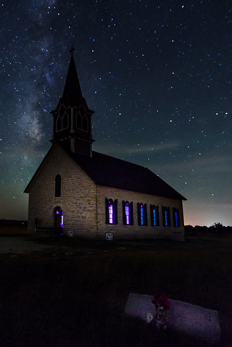 landscape church night bw monochrome stars star trails astro astrophotography