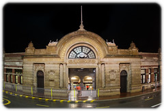 Fremantle Railway Station on a Rainy Winter's Night