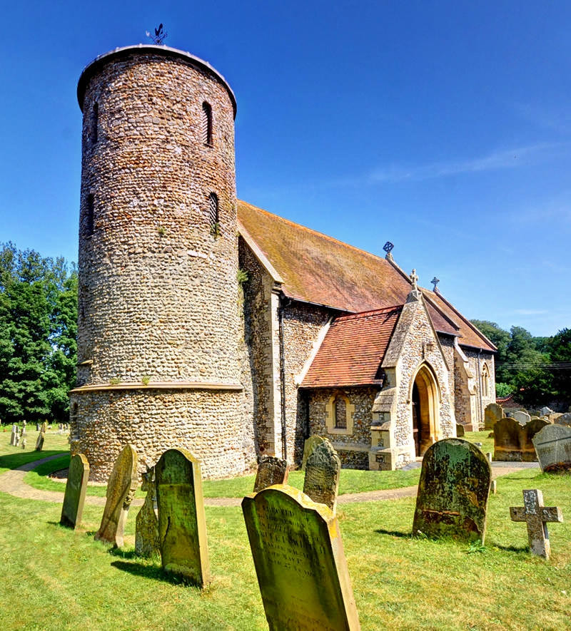 St Mary's Church at Burnham Deepdale, Norfolk. Credit Baz Richardson, flickr