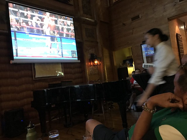 ECY watches boxing