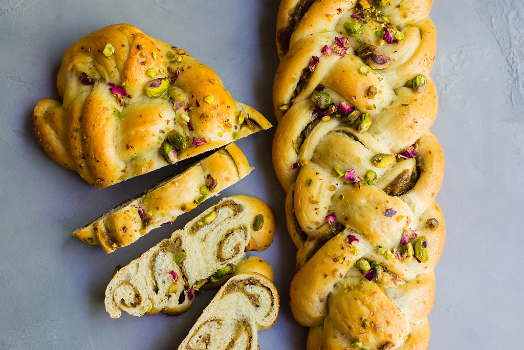 Cardamom Date and Rosewater Challah