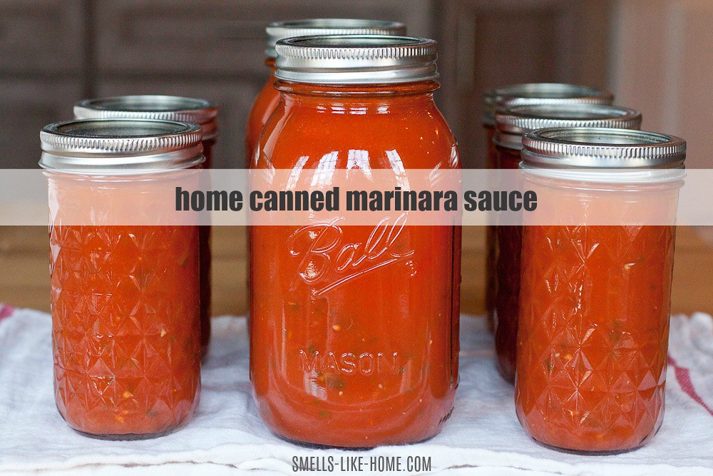 Home Canned Marinara Sauce