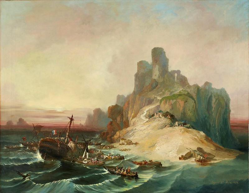 Eugenio Lucas Velázquez - Shipwreck off the Coast