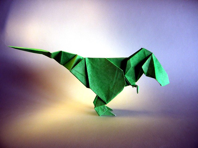 Add an Origami Dinosaur to Your Butts