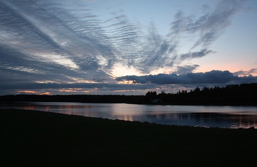 corranban pei canada winterriver river dusk reflection sky clouds