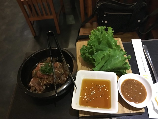 銅盤烤肉之烤肉與包肉生菜篇@哈摩尼韓食堂